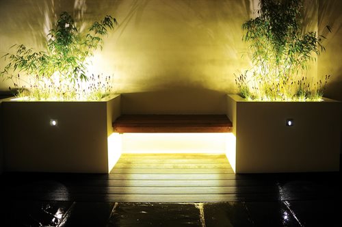 Accent lighting plants with LED tape